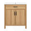 Meuble-lavabo en bois 30 po avec structure en bois massif
