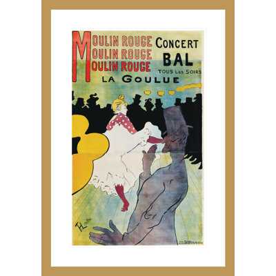 Moulin Rouge La Goulue (Moulin Rouge-La Goulue) by Henri de Toulouse-Lautrec -Framed Giclee Print