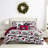 Merry Town White/Green/Red Microfiber Reversible Comforter Set-832162594