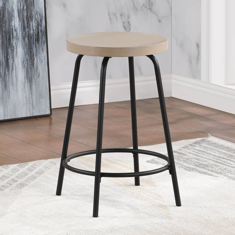 Yannai Solid Wood 24.25" Counter Stool