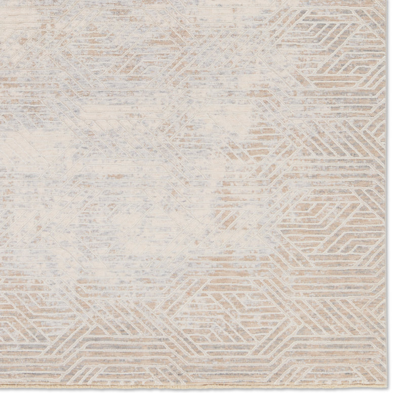 Geometric Indoor Rug, Rectangle 4' x 6'