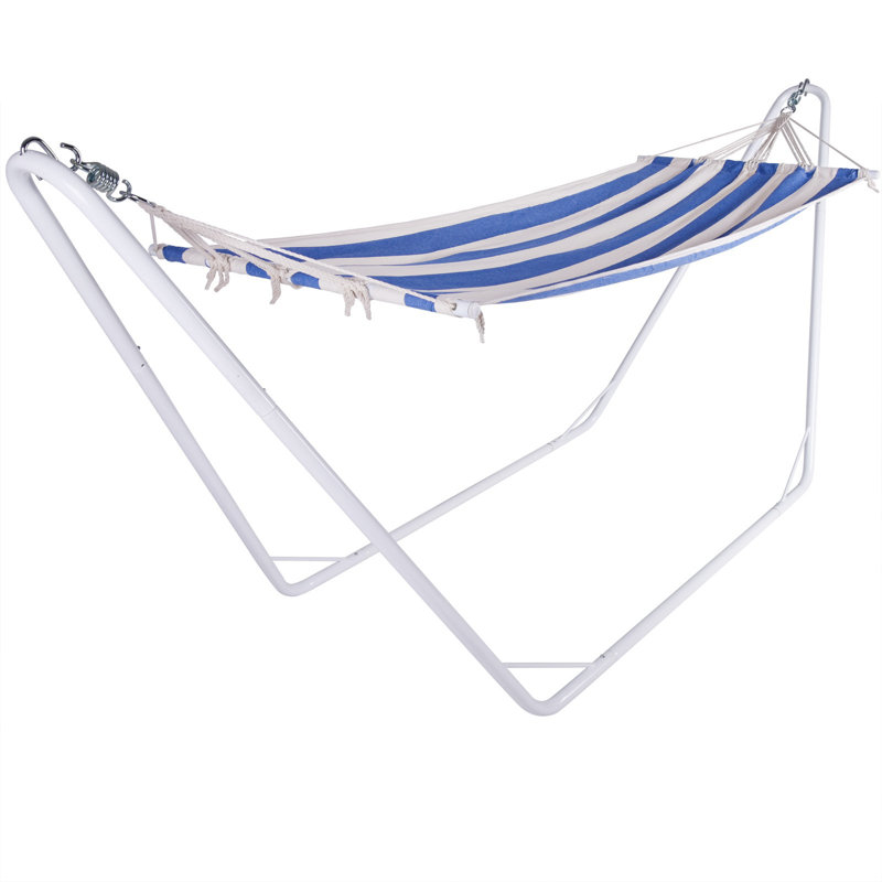 Garden Hammock, Blue/White