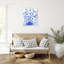 "Blue Brush Flowers I" par June Erica Vess, reproduction d'art sur toile encadrée-521055793