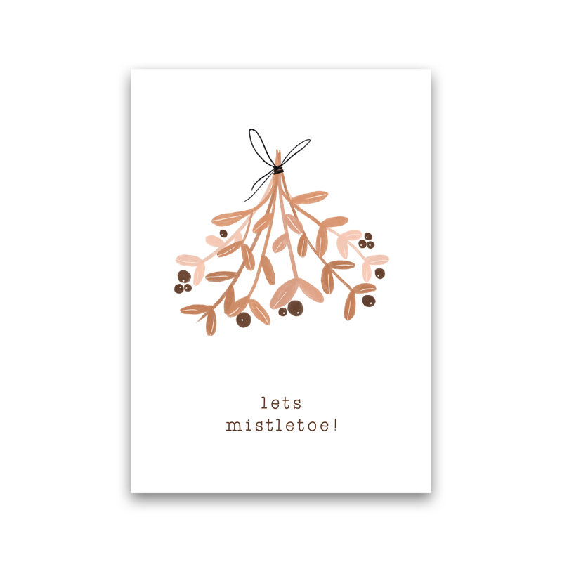 Lets Mistletoe By Orara - Print, No Framed, 42cm H x 30cm W x 1cm D