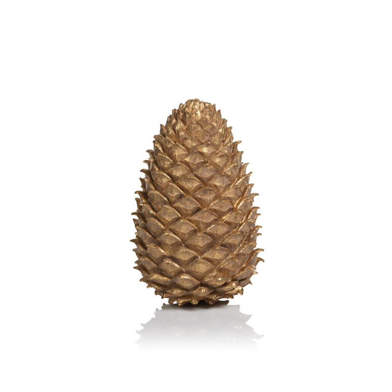 Figurine pomme de pin, H 13 po x l 9 po x P 9 po