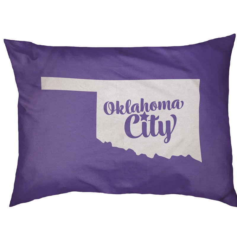 Coussin d’intérieur pour chien oklahoma city oklahoma, Moyen (H 6,5 po x l 40 po x P 30 po), Mauve