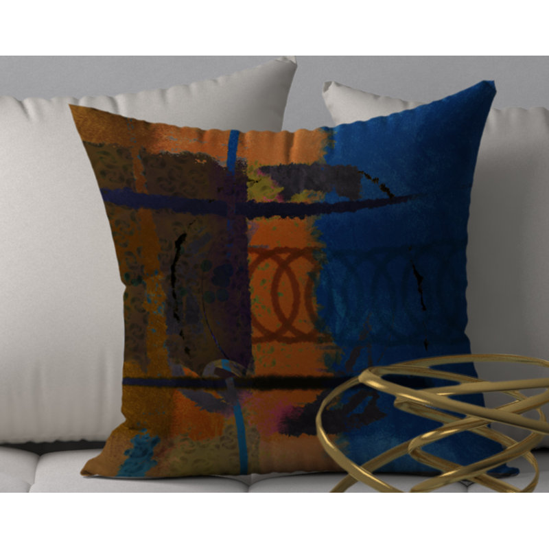  Housse et insert de coussin carré étincelant Lingering, 18" x 18"