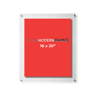 Cadre photo flottant en acrylique transparent (Ensemble de 4)