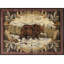 Tapis "Un ours qui chasse dans une rivière"-1687657844