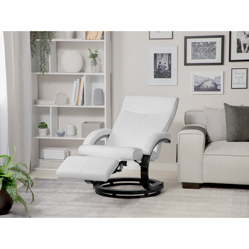 Adan 67cm Wide Glider Ergonomic Recliner, White