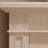 Beige Solid Wood Electric Fireplace