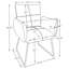 Chaise de salle à manger avec accoudoirs Donica Light Drey