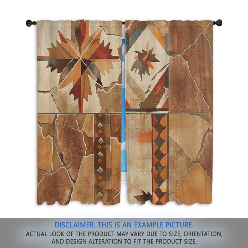 Paire de rideaux obscurcissant en polyester Alfaretta, L 20 po x L 52 po