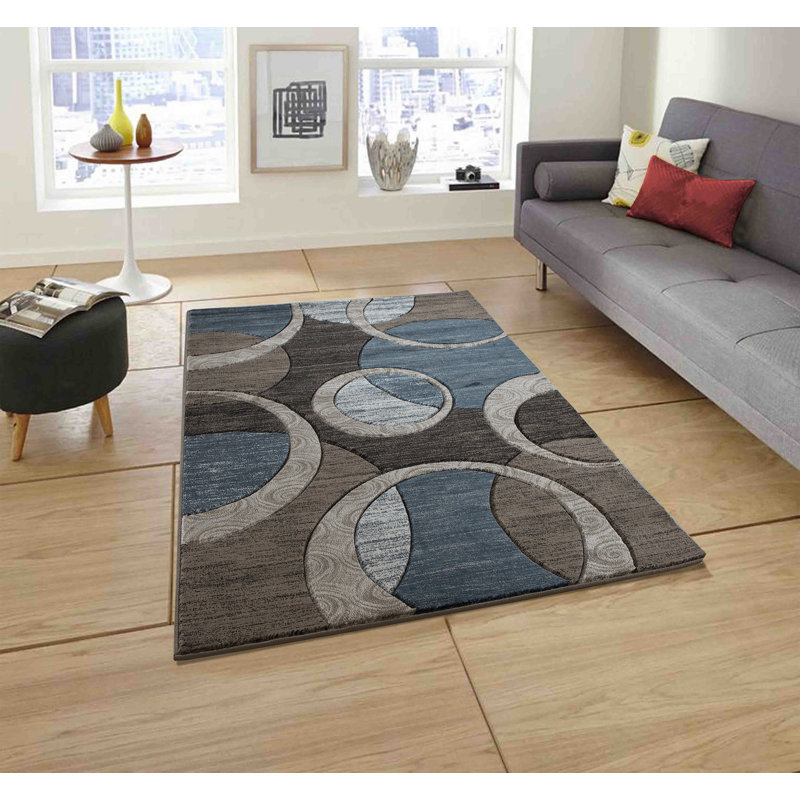 Tapis brun / gris Adonia, Rectangle 2 pi 1 po x 3 pi 3 po