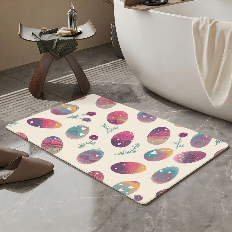 Multicolore tapis de salle de bain Pastel