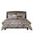 Jacquard Oversized Duvet Style Comforter Set Taupe-117539096