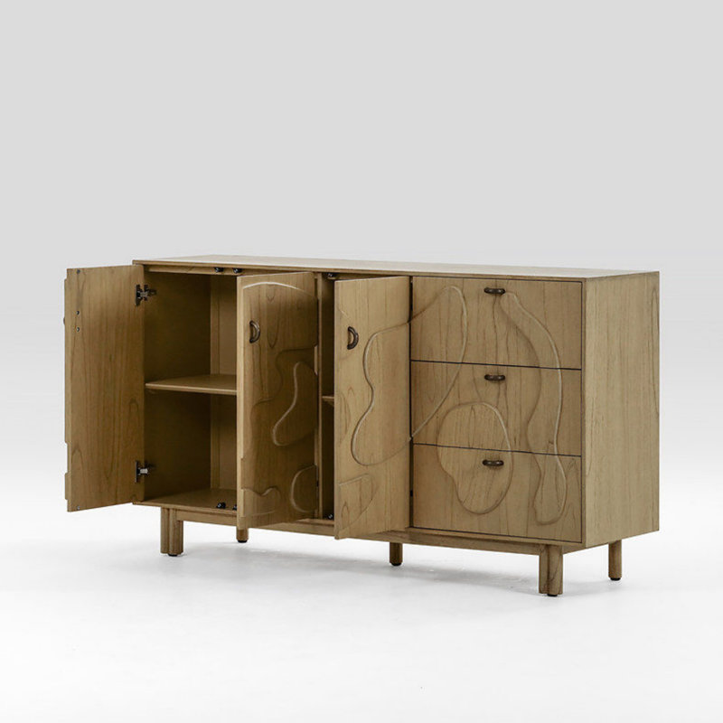 Multifunctional High-Quality Sideboard, Burlywood