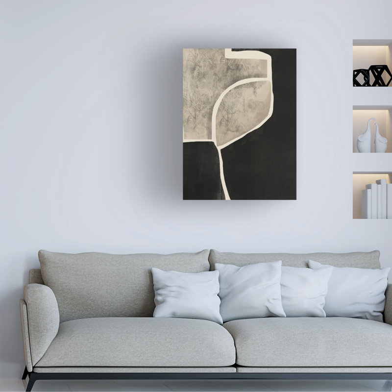 Art sur toile mosaïque noire «bolologic doyen», H 14 po x l 19 po