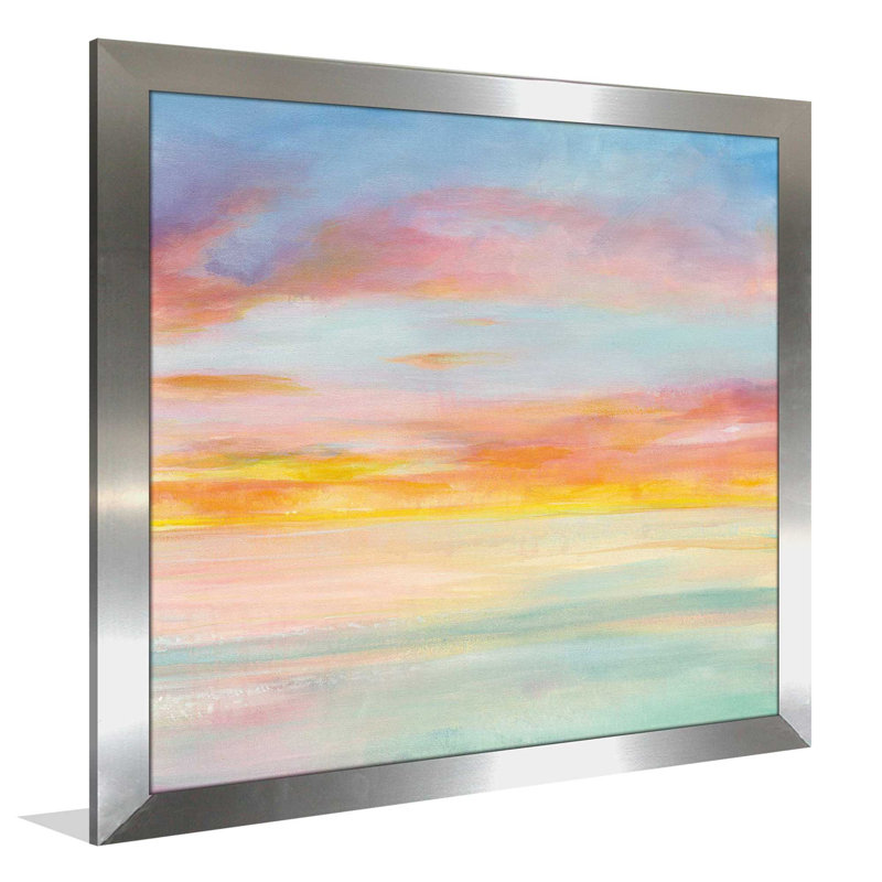 « pastel sky i », reproduction de peinture à l’acrylique, H 27,5 po x l 27,5 po x P 0,75 po