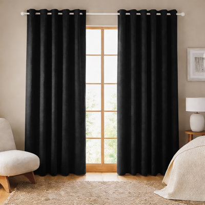 260 GSM Thermal Blackout Eyelet Curtains