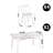 Judenberg 4 - Person Solid Wood Top Four Leg Base Dining Set-152503294-152503295