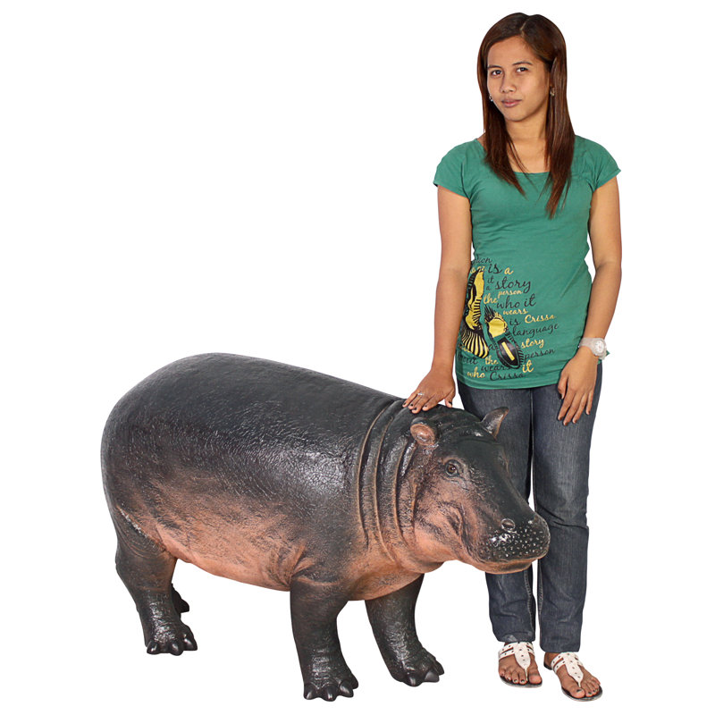 Statue Bobo le bébé hippopotame