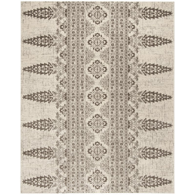 Annette Floral Ivory/Silver Area Rug