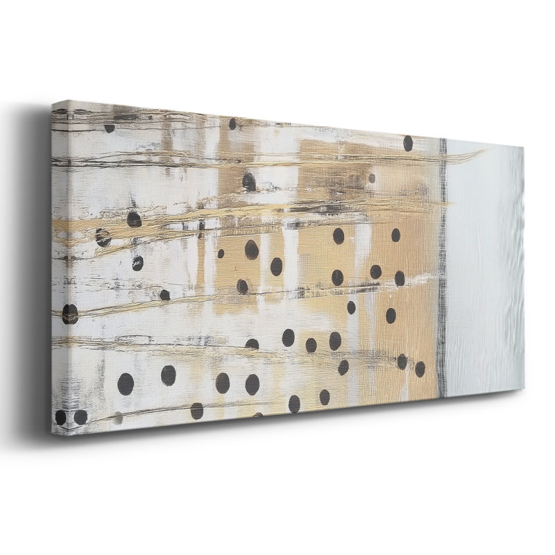 Abstract Series 9 #XXXIV-Wide Gallery Wrapped Canvas, 12" H x 30" W