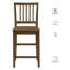 Chaise de comptoir en bois massif Joplin