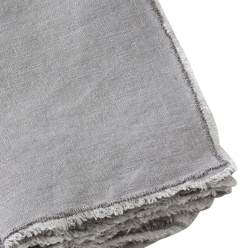 Zadia Linen Napkin, Gray