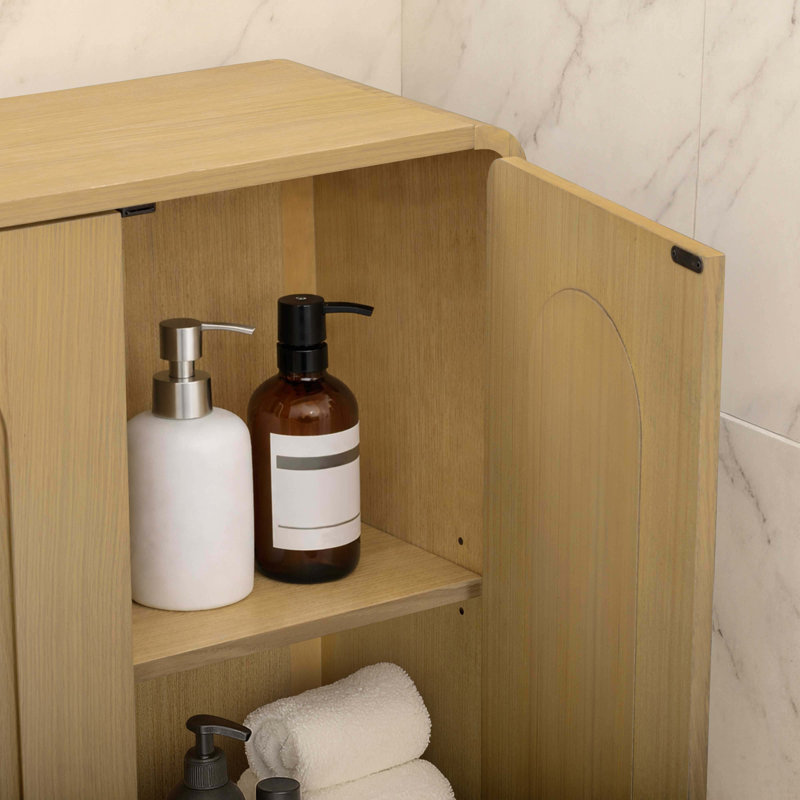 Armoire de rangement d'appoint Tenley, Naturel