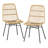 Laskow Side Chair in Black and Tan