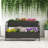 Rectangle Outdoor Metal Garden Planter, Terrace Decorative Planter with Drainage Holes-1775546984