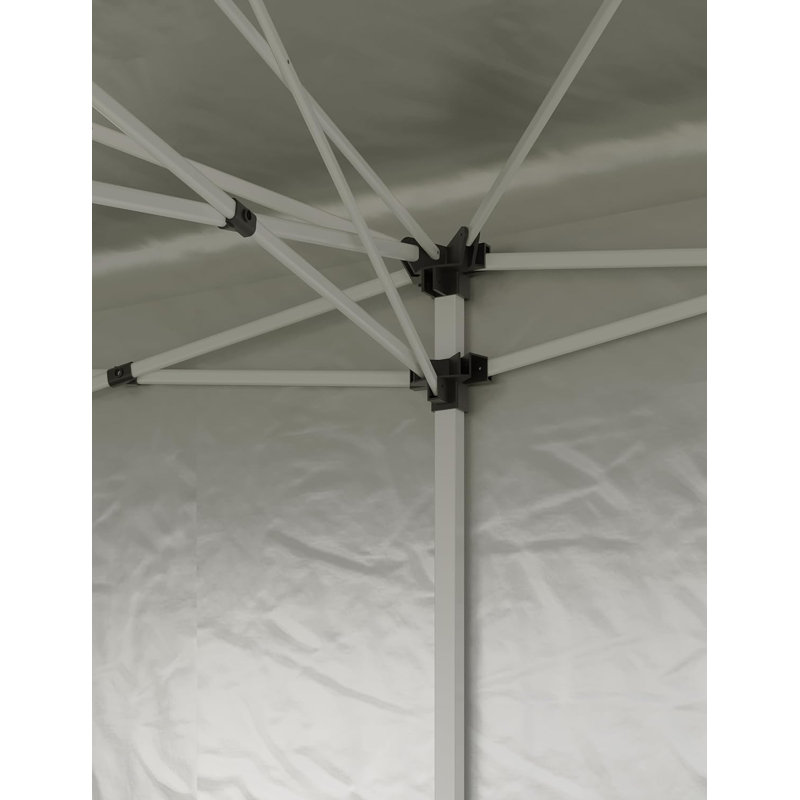 Remise pliante 10 pi x 10 pi, Blanc / Blanc