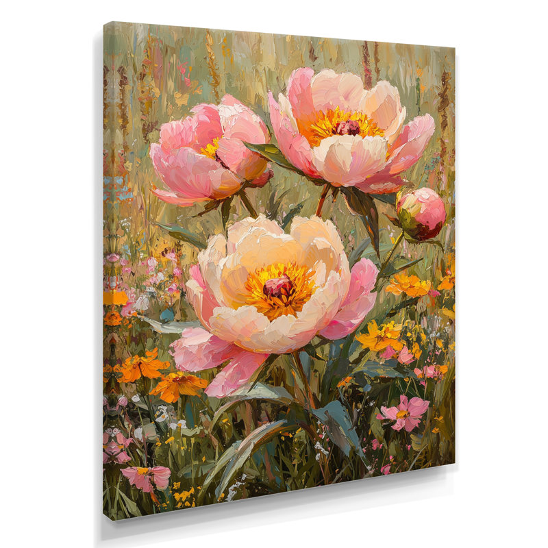 «Harkness Pe pivons In The Wildflower Patch IV», impression sur toile encadrée, H 44 po x l 34 po, Toile tendue