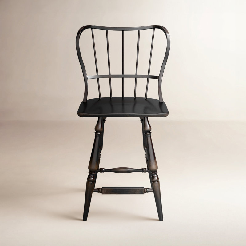 CiaoBella 24" Counter Stool, Black, Counter Stool (24" Seat Height)