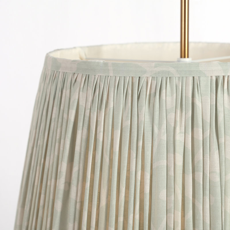 Luminaire suspendu en laiton 4 lumières à intensité variable, Sauge à motif floral
