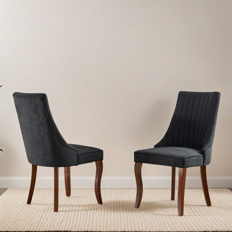 Ensemble de 2 chaises d'appoint Modern Kitchen, Noir