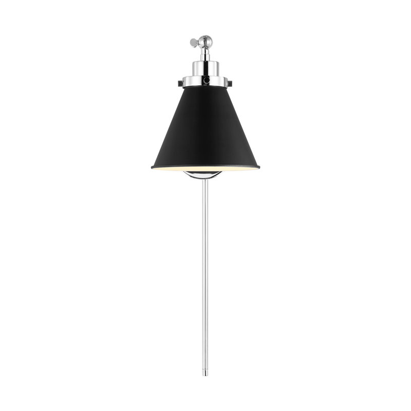 Wellfleet 1 - Light Swing Arm, Silver, Black
