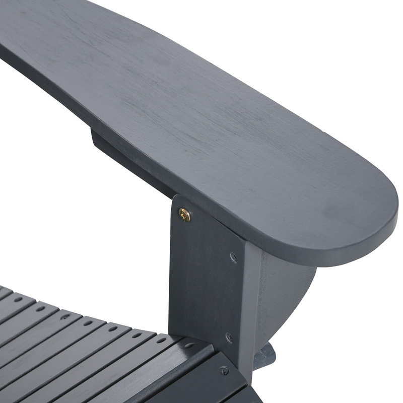 Chaise Adirondack pliante 3 pièces avec repose-pieds et table d'appoint