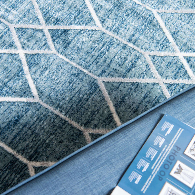 Jolette Geometric Indoor Rug, Square 5'3"