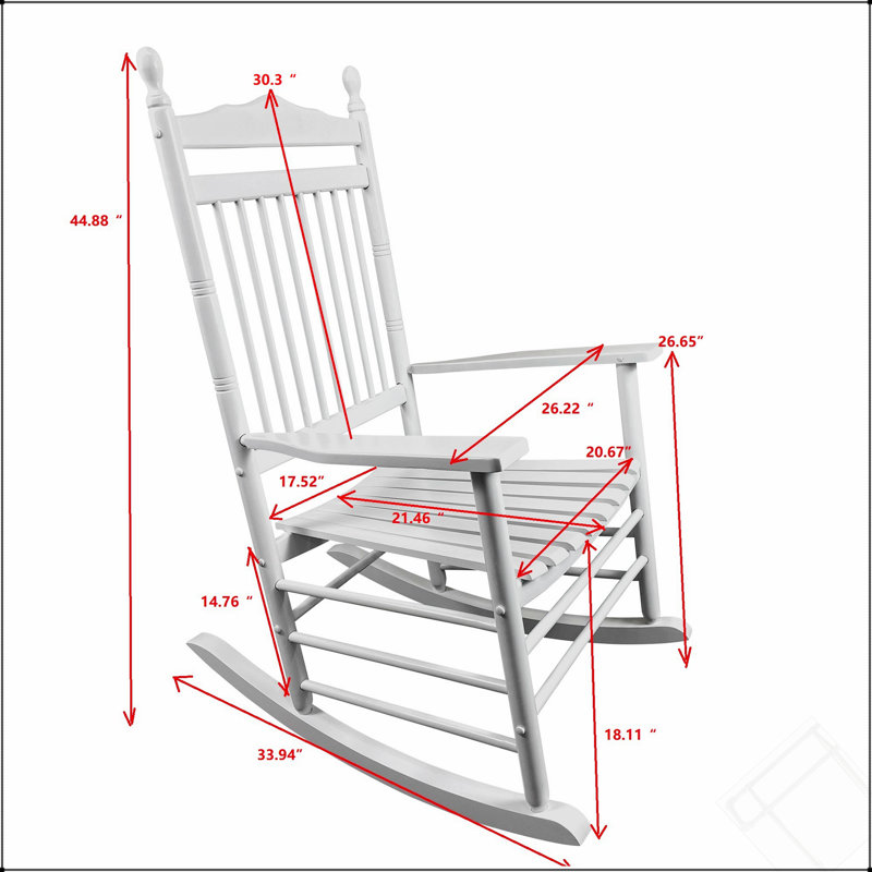 Chaise berçante balcon porche adulte