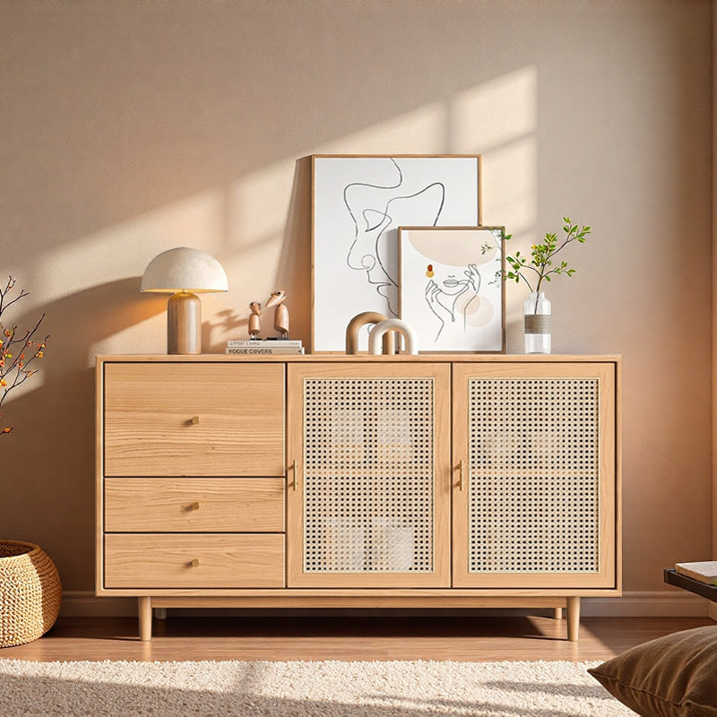 Armoire d'appoint Wabi Sabi Wind Vine, H 35,43 po x l 62,99 po x P 13,78 po