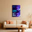 Cyber rêve néon plume et circuit imprimé sur toile, ensemble de 1 reproduction d'art sur toile-2015111666