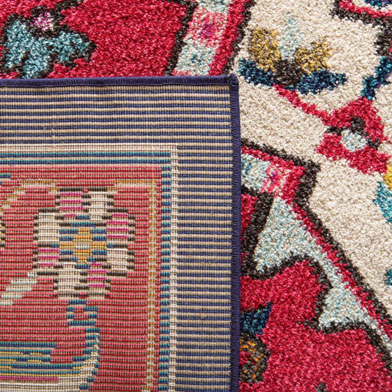 Tapis oriental rouge vif Llelend, Rectangle 12 pi x 18 pi
