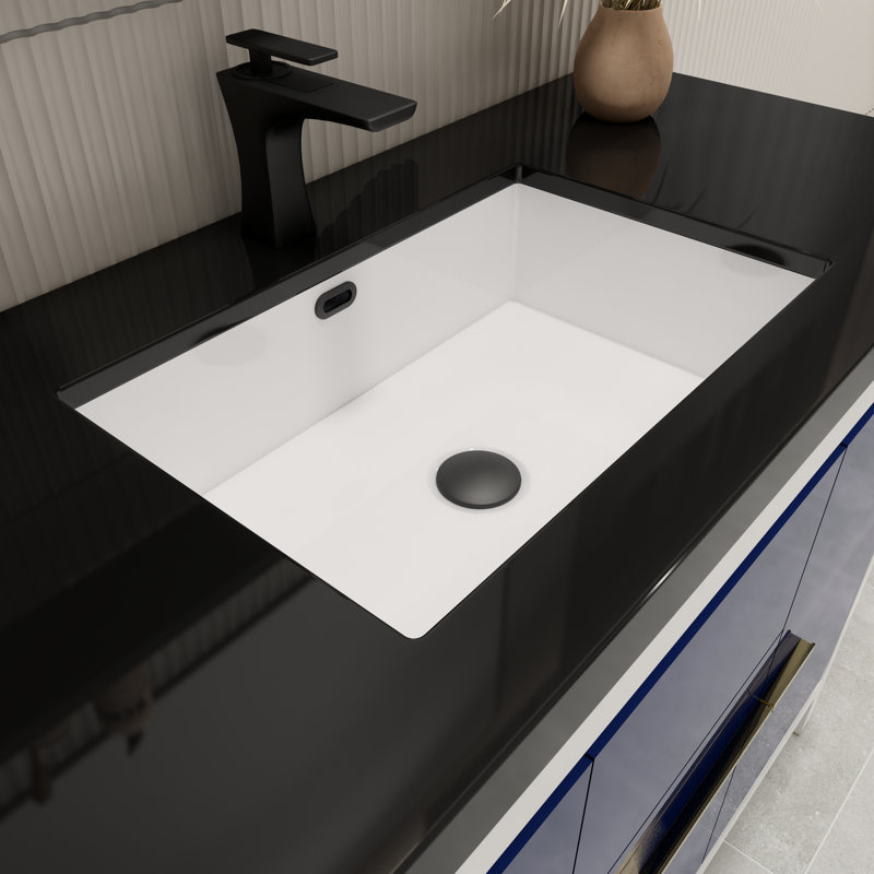Ensemble de meuble-lavabo simple 48 po Enhaut, Bleu nuit ultrabrillant