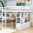 Genina Kids Full Loft Bed with Drawers-178459833