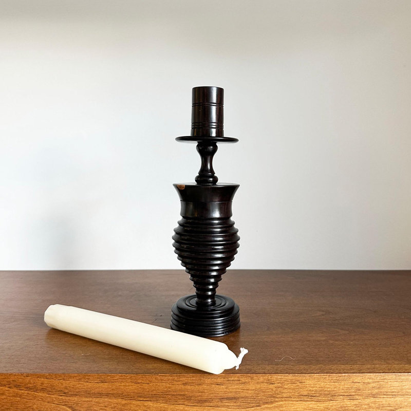 Ebony Wood Collection Candlestick