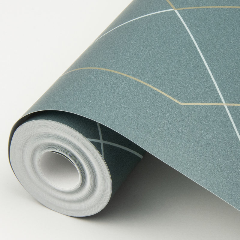 Geometric Roll, Teal