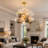 Jurelt 8 - Light Modern Glass Bubble Chandelier Flush Mount Ceiling Light